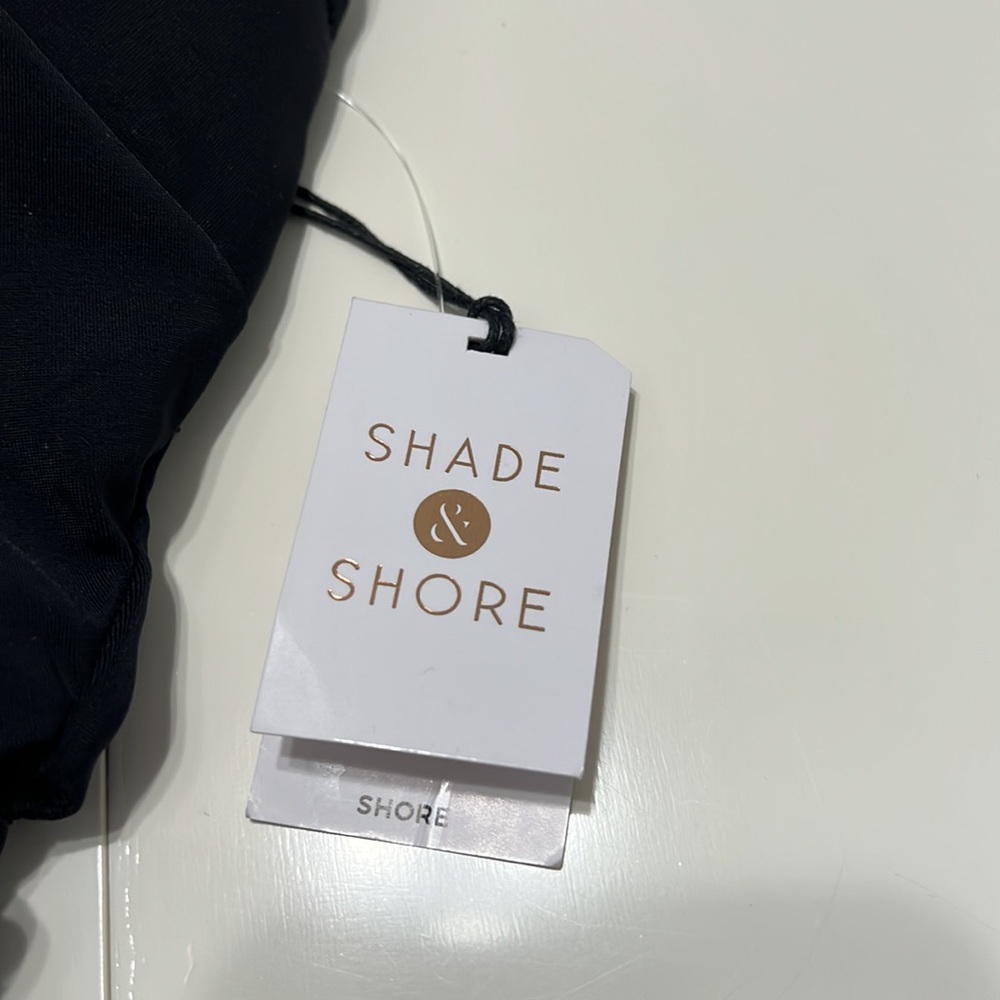 NWT Shade and Shore Black Plunge One Piece Swimsuit Size 34DD - Picture 5 of 13